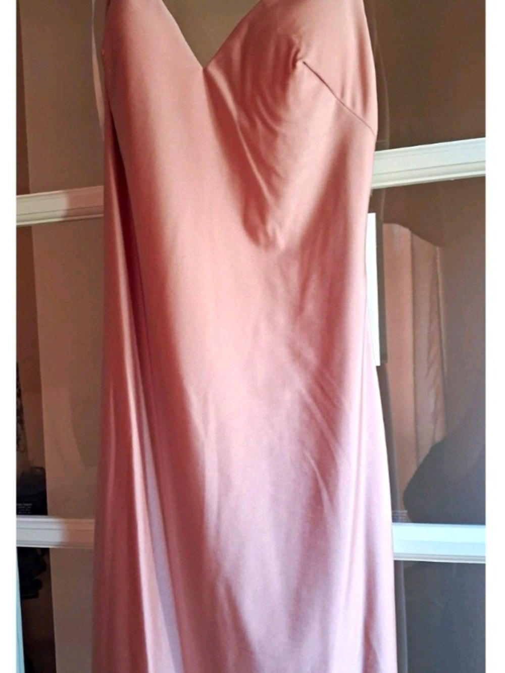 Alyce Paris Blush Pink Satin Slip Dress